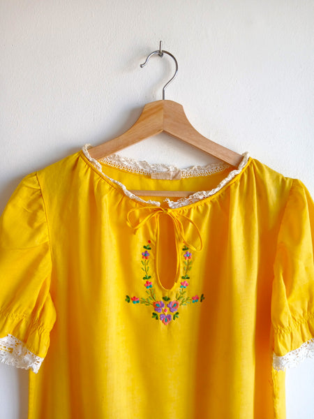 Vestido Vintage Amarillo