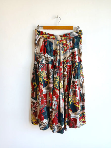 Falda Vintage Estampada