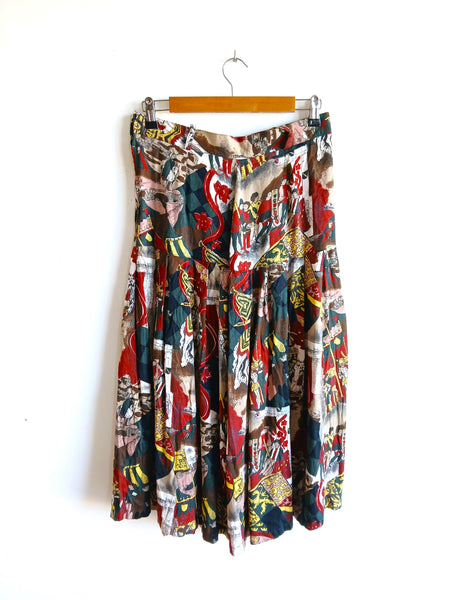 Falda Vintage Estampada