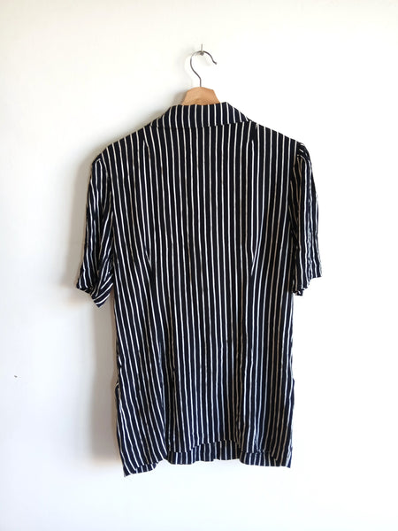 Sobre Camisa Vintage Rayas B/N