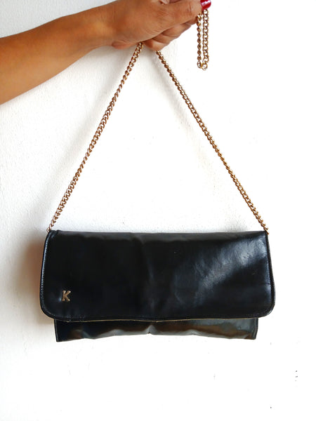 Bolso Vintage Negro Rectangular