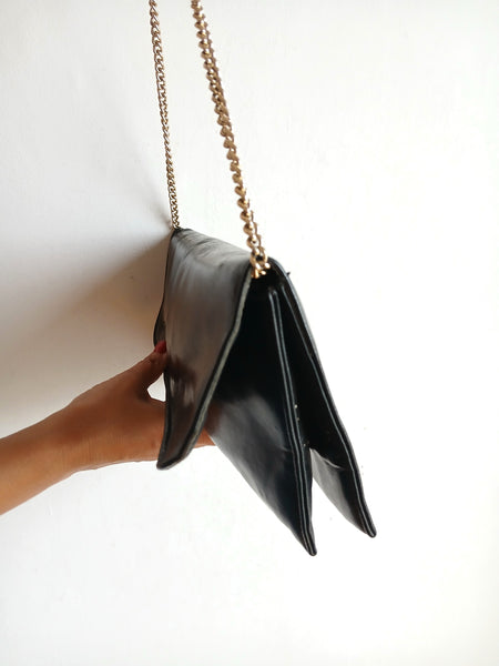 Bolso Vintage Negro Rectangular