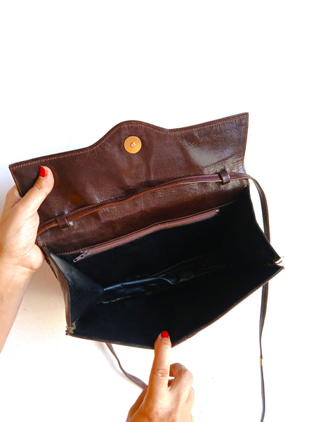 Bolso Vintage Marrón Oscuro