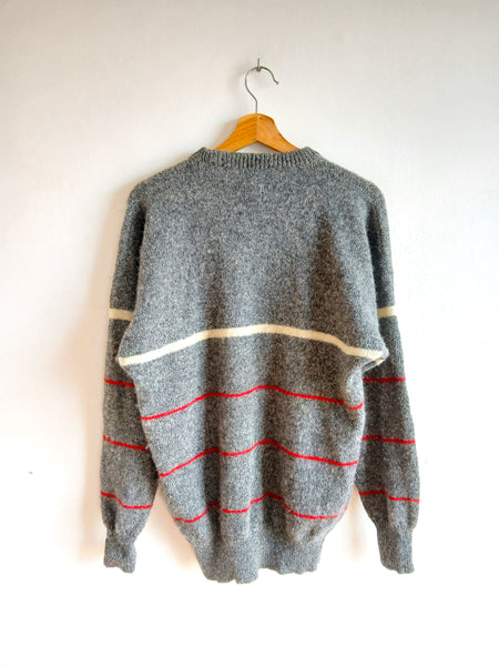 Jersey Vintage Gris Lana Pura