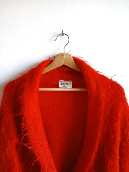 Chaqueta Vintage Roja 75% Mohair