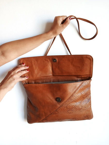 Bolso Vintage Piel Grabada