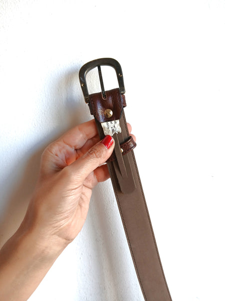 Cinturón Vintage Marrón Oscuro