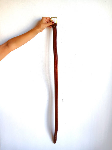 Cinturón Vintage Marrón y Dorado