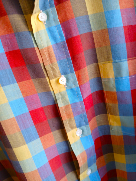 Camisa Vintage Cuadritos Multicolor
