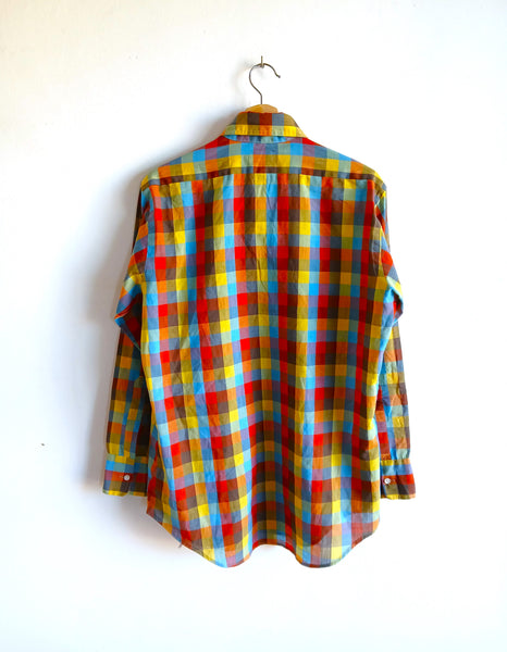 Camisa Vintage Cuadritos Multicolor