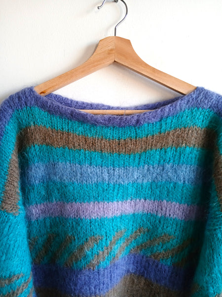 Jersey Vintage Hecho a Mano Angora Colores