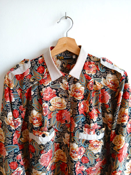 Camisa Vintage Flores Colores