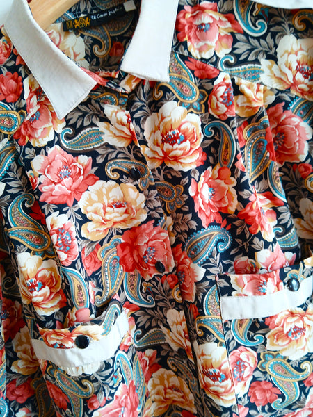 Camisa Vintage Flores Colores