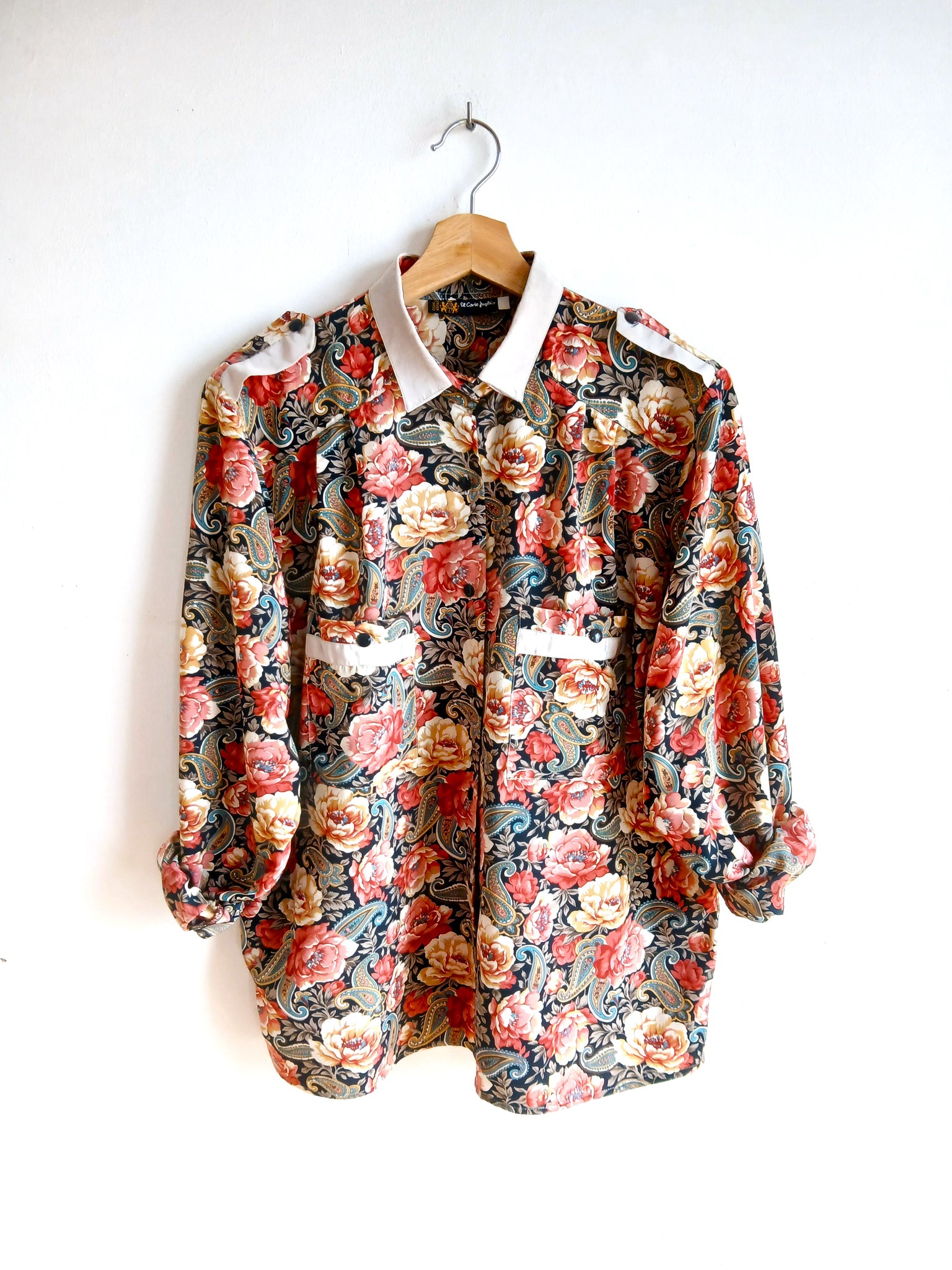 Camisa Vintage Flores Colores
