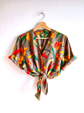 Camisa Vintage Claveles