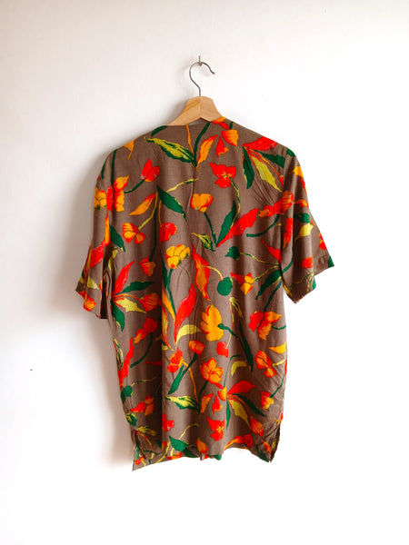 Camisa Vintage Claveles