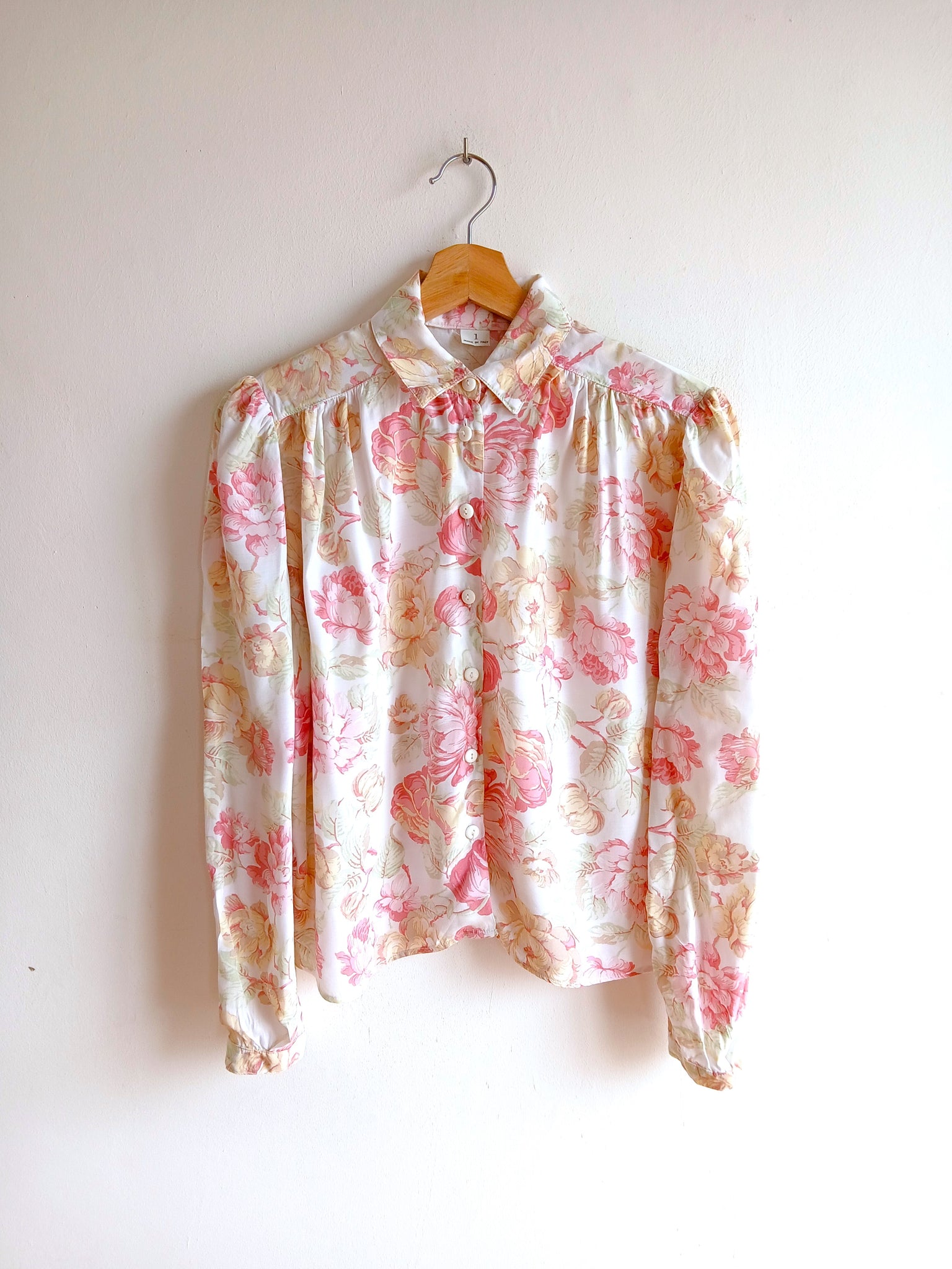 Camisa Vintage Fiori Italia
