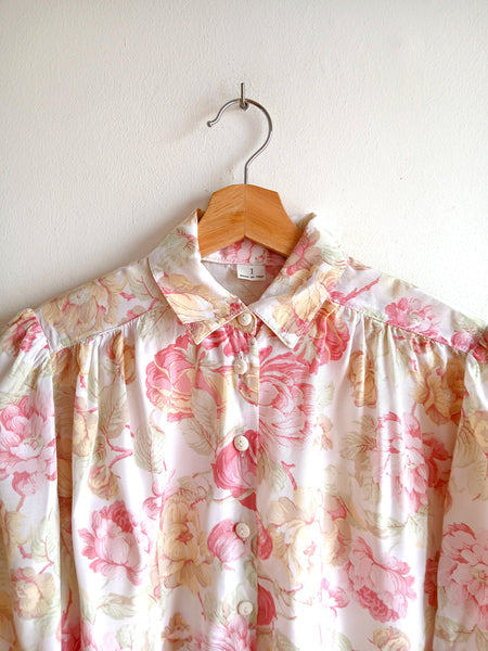 Camisa Vintage Fiori Italia