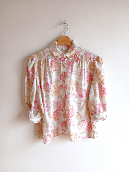 Camisa Vintage Fiori Italia