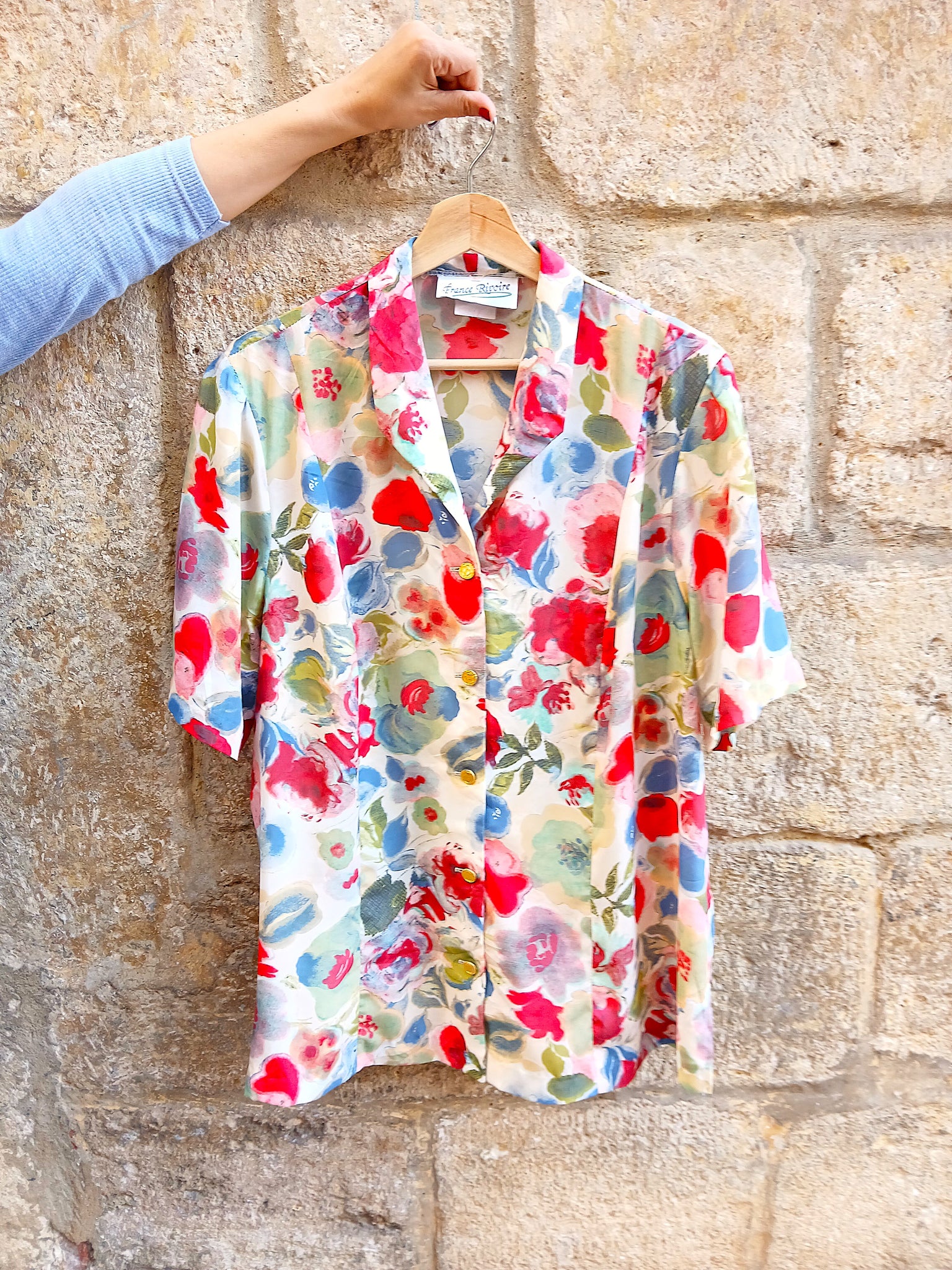 Camisa Vintage Flores Colores