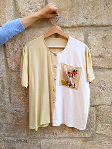 Camisa Vintage Dos Colores