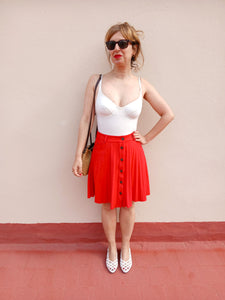 Falda Vintage Roja