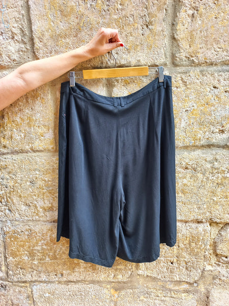 Falda Pantalón Vintage Negra