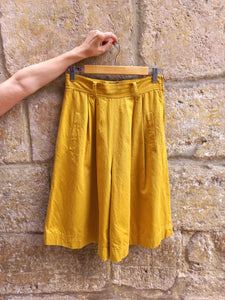 Falda Pantalón Vintage Mostaza