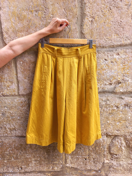 Falda Pantalón Vintage Mostaza