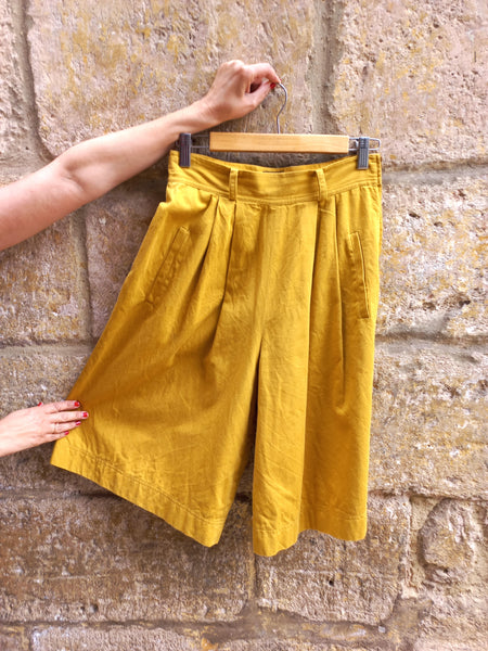 Falda Pantalón Vintage Mostaza