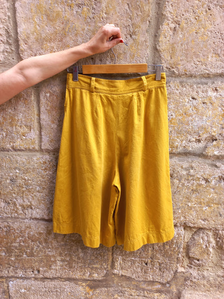 Falda Pantalón Vintage Mostaza