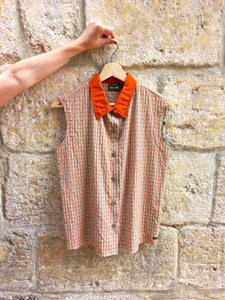 Camisa Vintage Sin Mangas