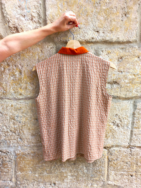 Camisa Vintage Sin Mangas