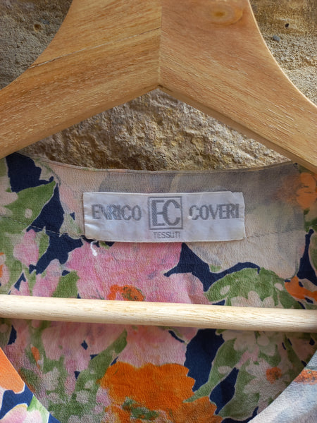 Camisa Vintage Enrico Coveri Seda