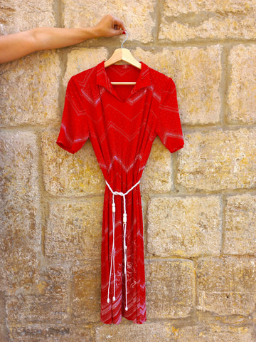 Vestido Vintage Rojo