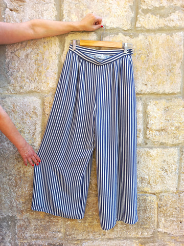Pantalones Vintage Seda Rayas Carlisle
