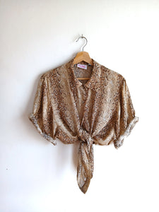 Camisa Vintage Animal Print