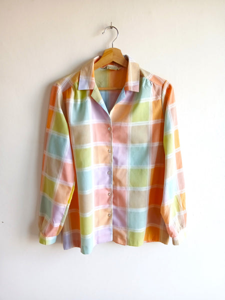 Camisa Vintage Cuadros Colores
