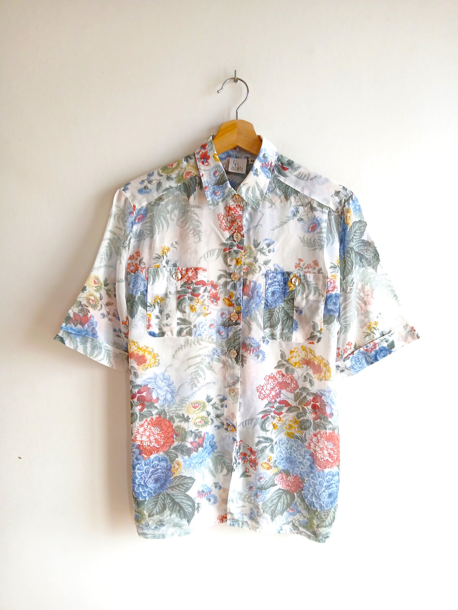 Camisa Vintage Flores Colores