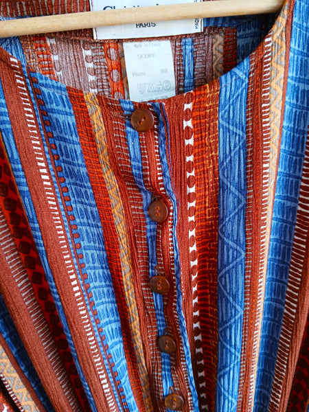 Vestido Vintage Rayas y Cinturón