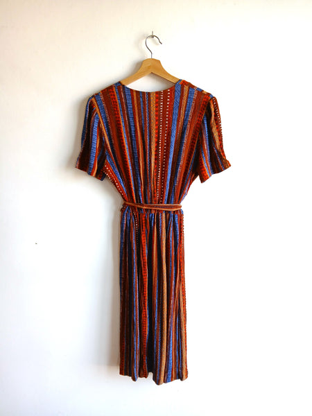 Vestido Vintage Rayas y Cinturón
