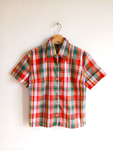 Camisa Vintage Cuadros Colores