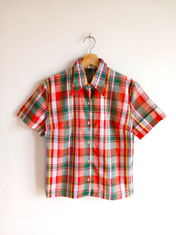 Camisa Vintage Cuadros Colores