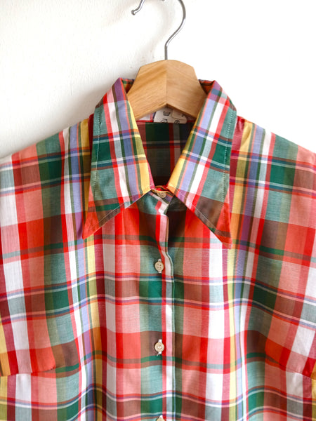 Camisa Vintage Cuadros Colores