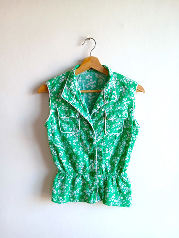 Camisa Vintage Florecitas