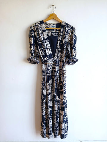 Vestido Vintage Geométrico