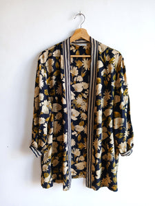 Camisa Vintage Abierta Seda
