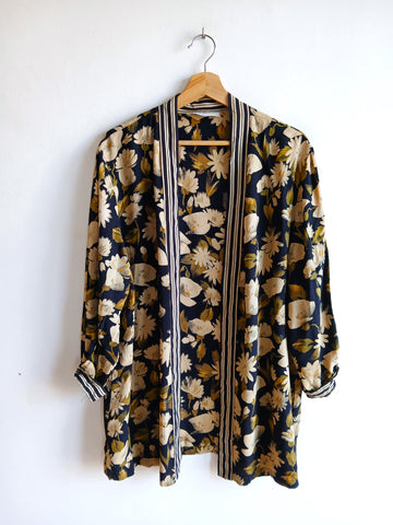 Camisa Vintage Abierta Seda