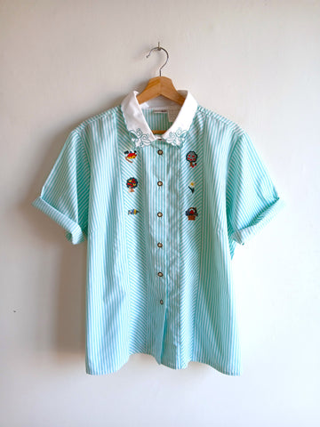 Camisa Vintage Bordados