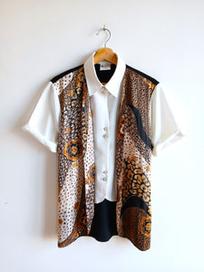 Camisa Vintage con Chaleco